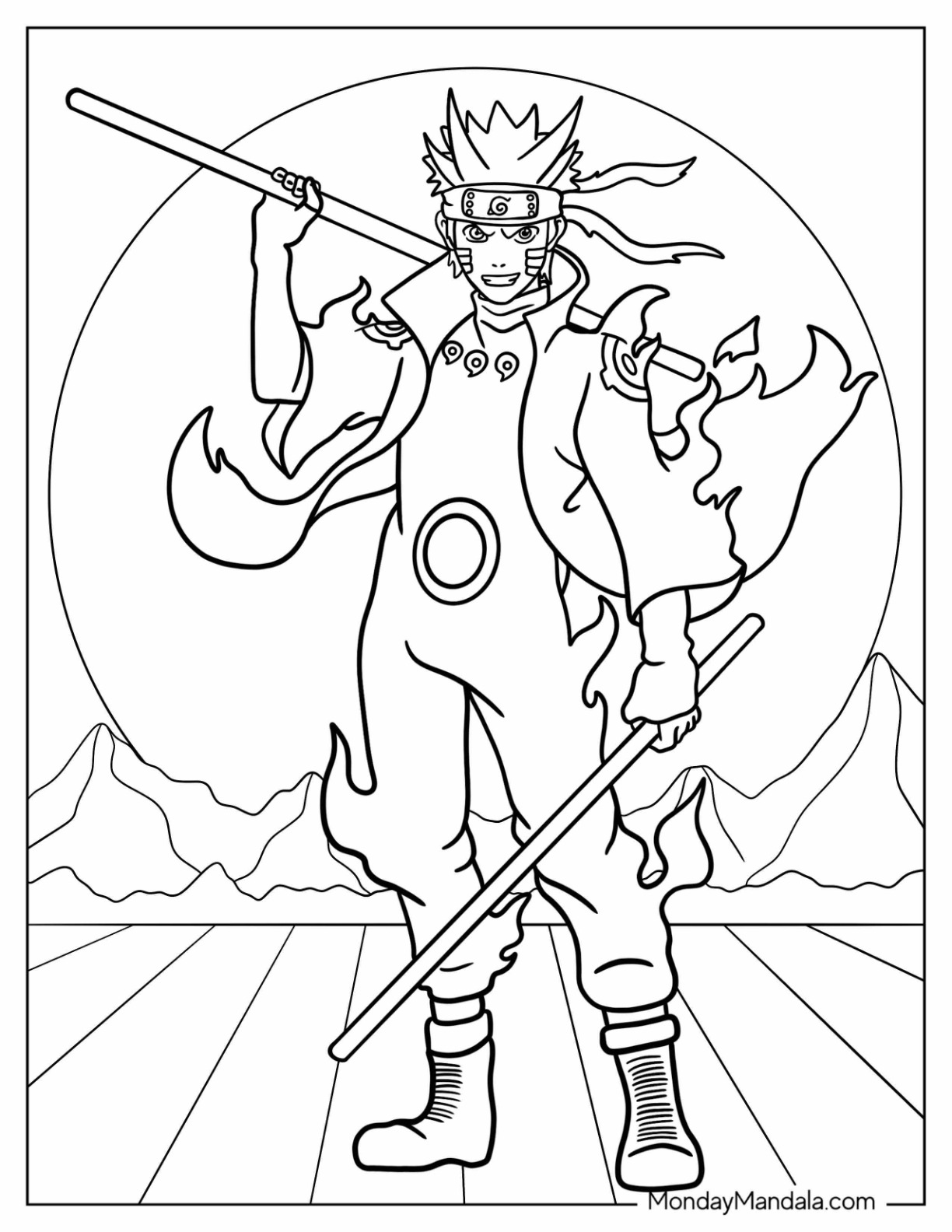 34 Naruto Coloring Pages 18