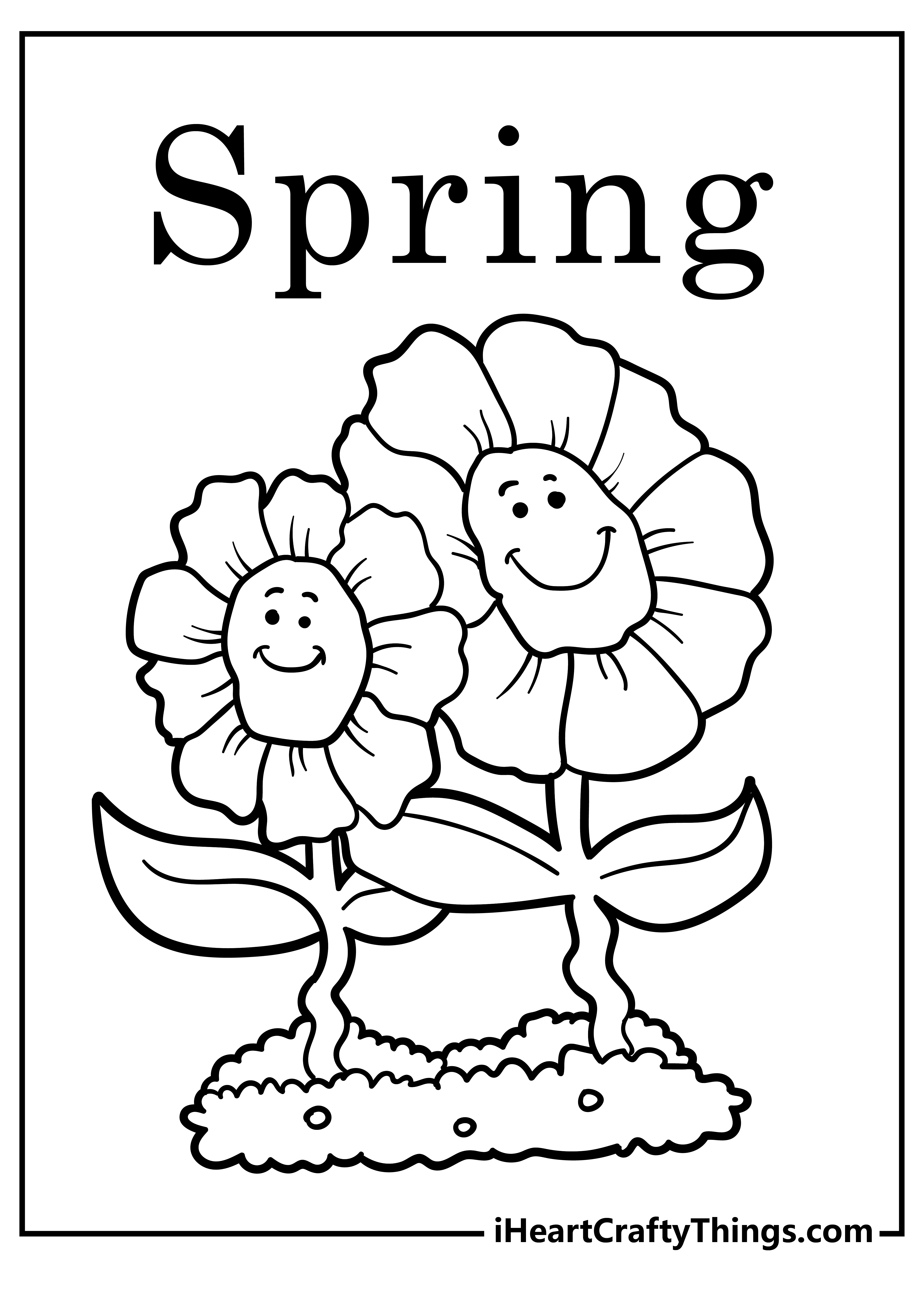 34 Spring Coloring Pages for Adults Printable 10