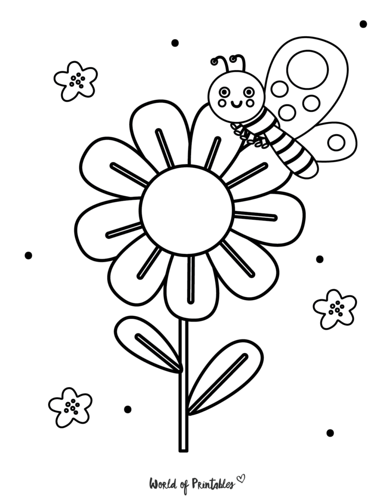 34 Spring Coloring Pages for Adults Printable 11