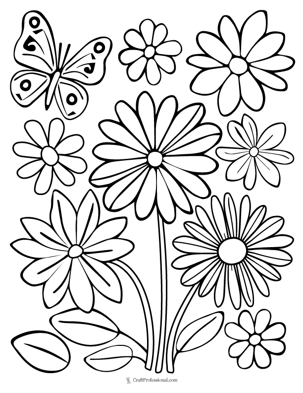 34 Spring Coloring Pages for Adults Printable 20