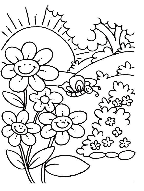 34 Spring Coloring Pages for Adults Printable 22