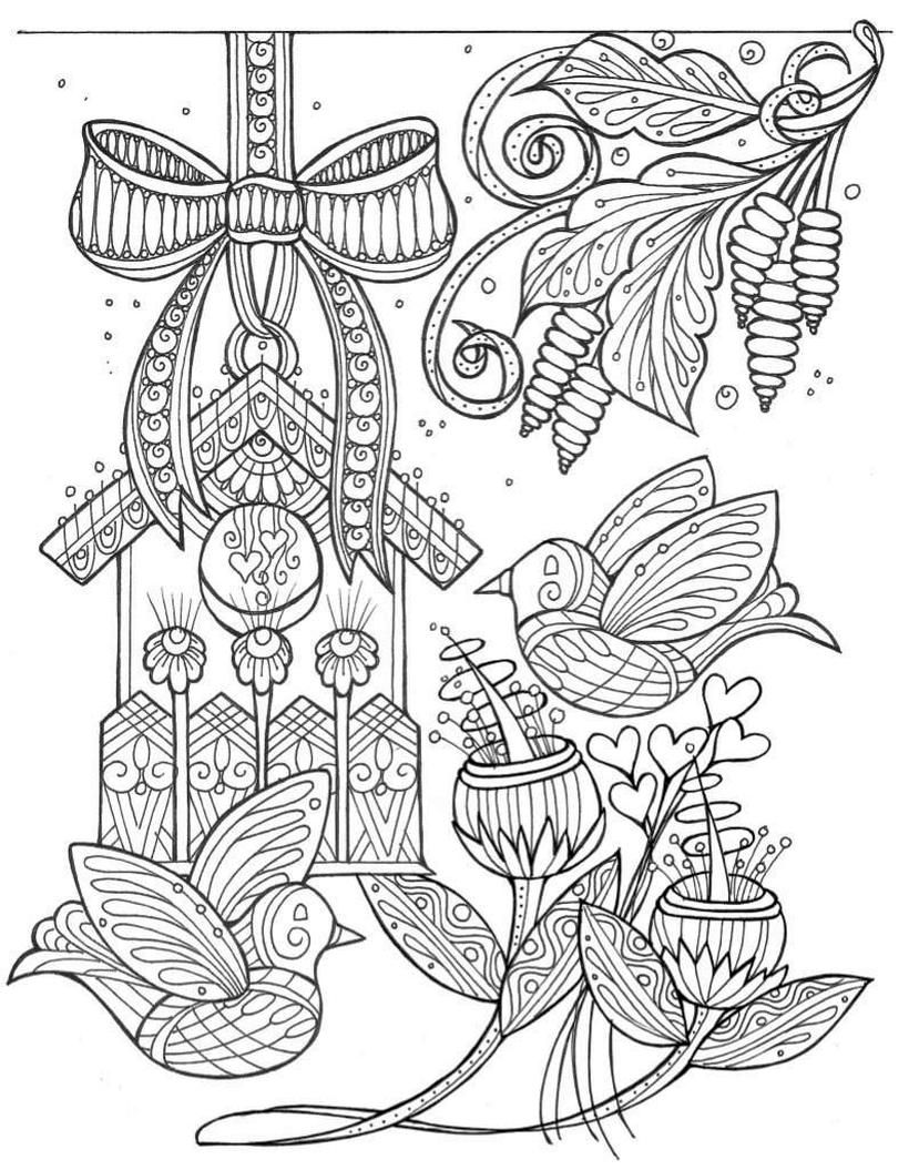 34 Spring Coloring Pages for Adults Printable 26