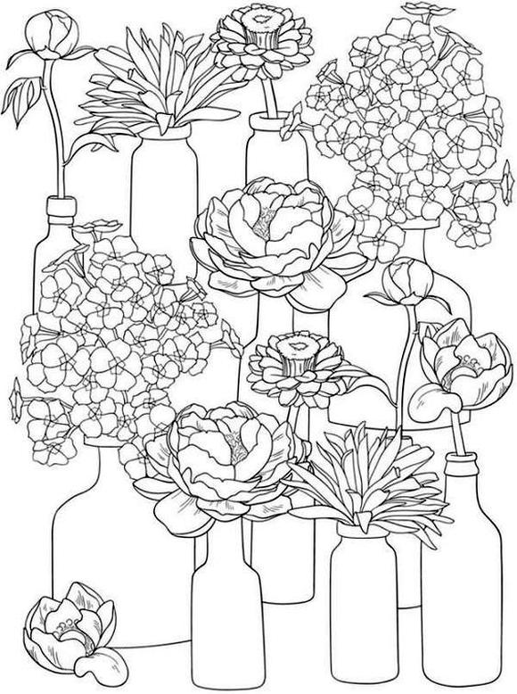 34 Spring Coloring Pages for Adults Printable 28