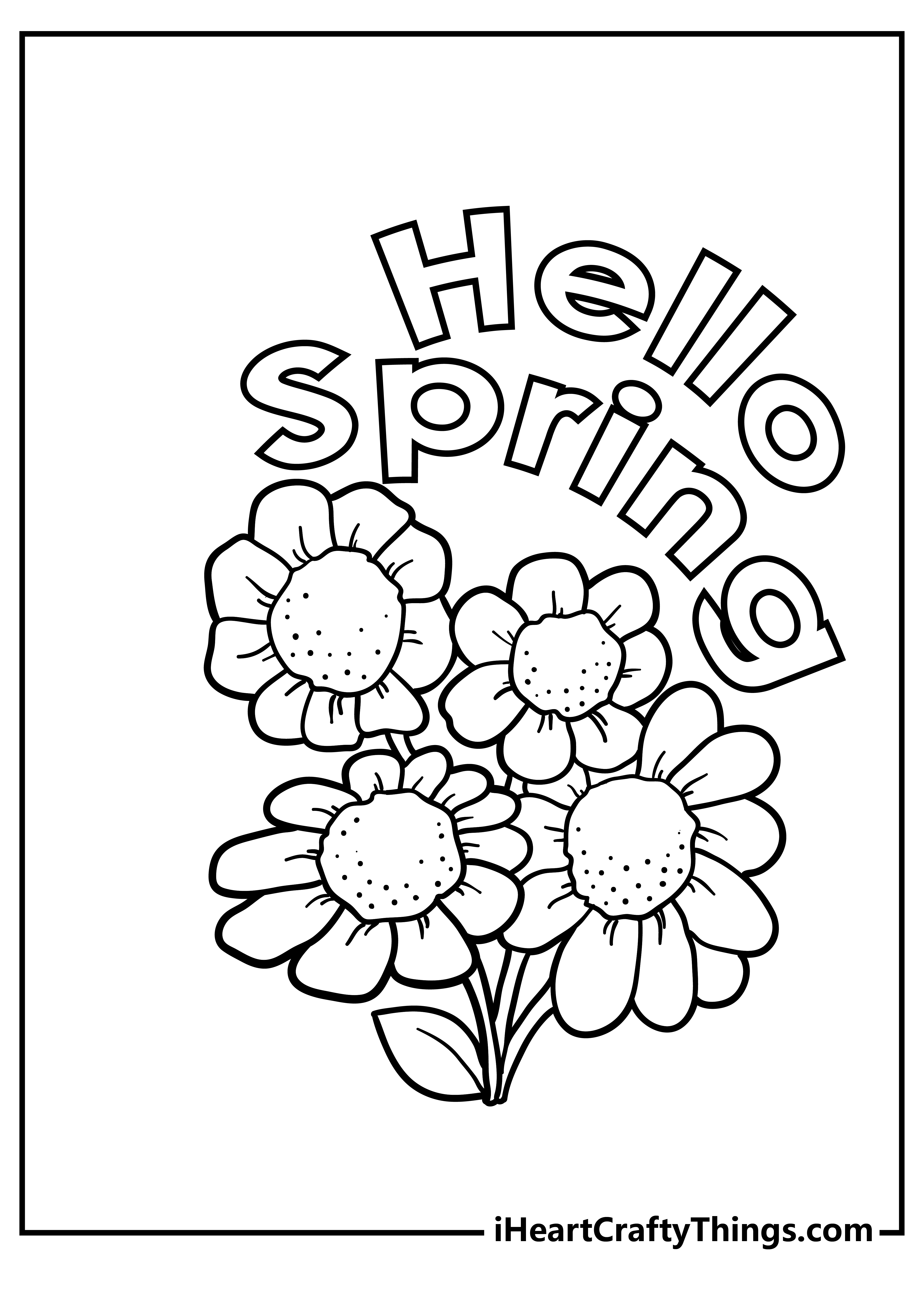 34 Spring Coloring Pages for Adults Printable 33