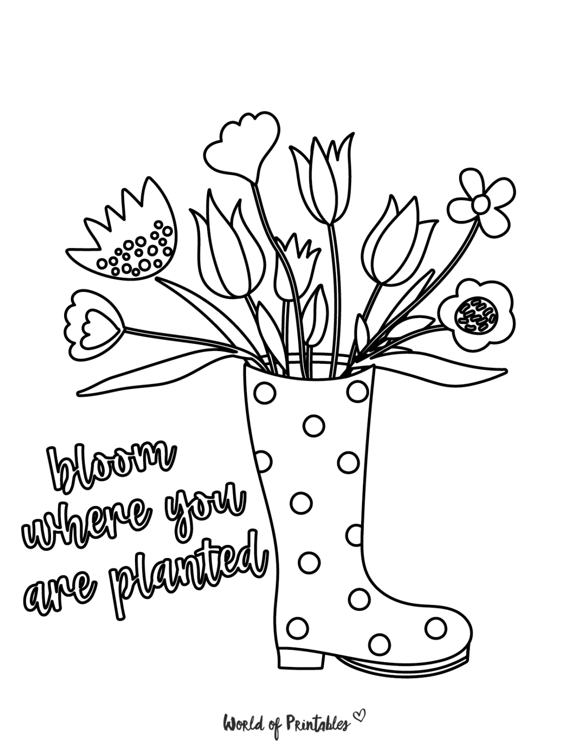 34 Spring Coloring Pages for Adults Printable 5