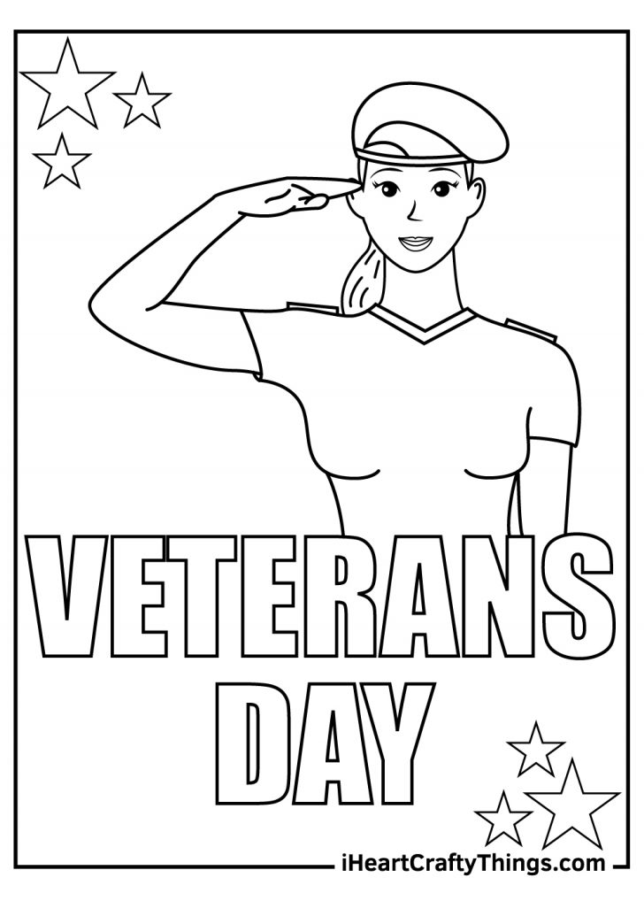 34 Veterans Day 2022 Coloring Pages Printable 24