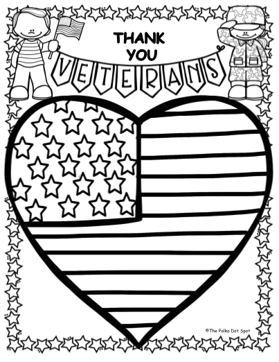 34 Veterans Day 2022 Coloring Pages Printable 34