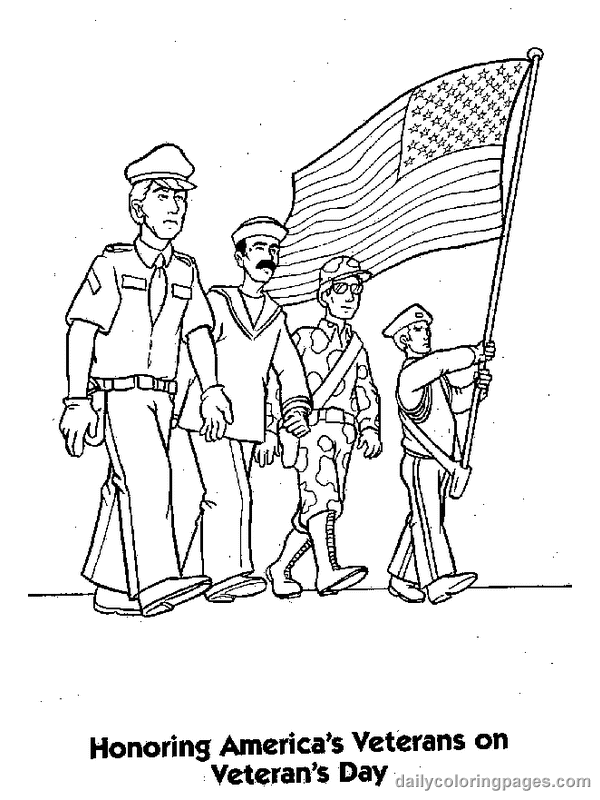 34 Veterans Day 2022 Coloring Pages Printable 5