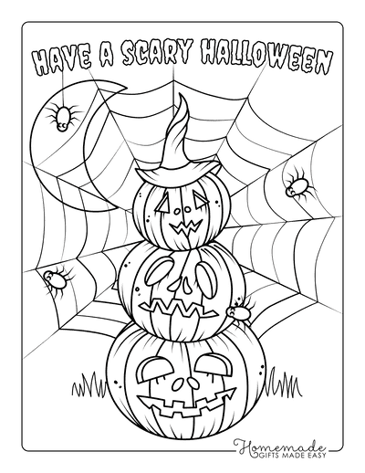 36 Halloween Coloring Page Printables 1