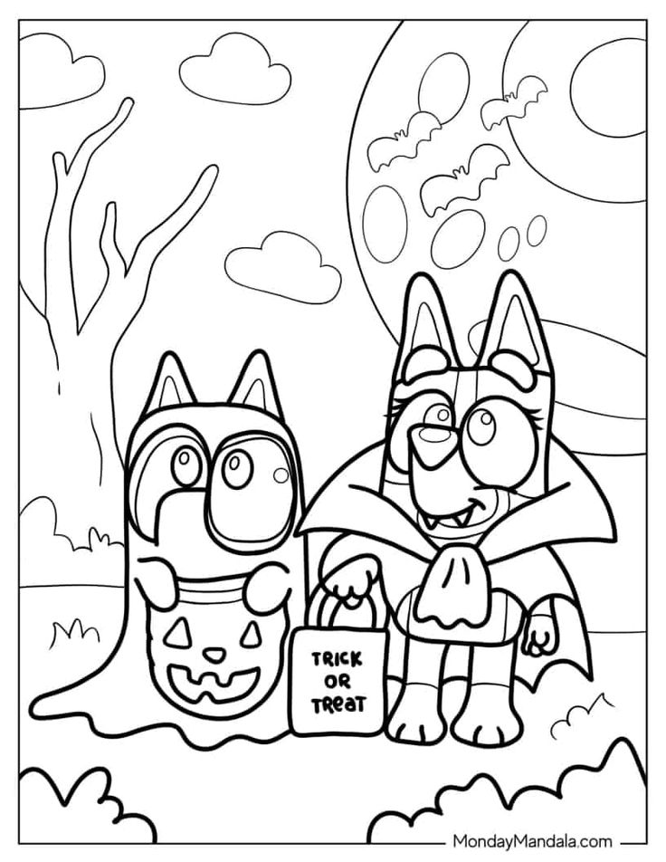 36 Halloween Coloring Page Printables 17