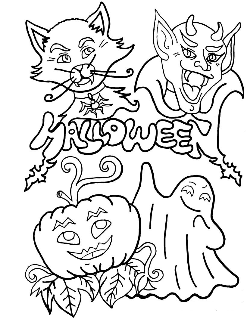 36 Halloween Coloring Page Printables 24