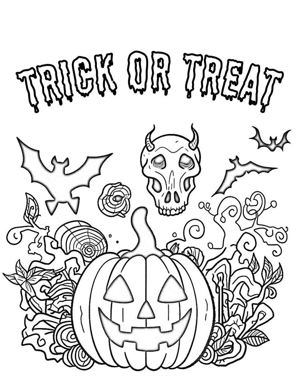 36 Halloween Coloring Page Printables 26