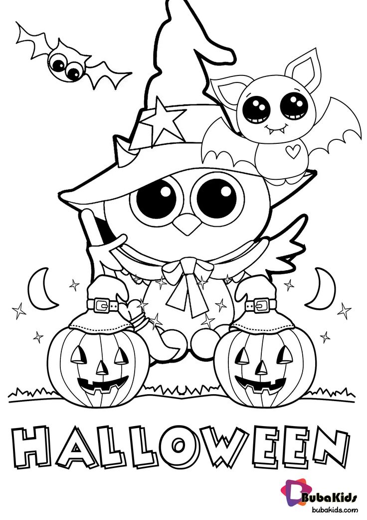 36 Halloween Coloring Page Printables 27