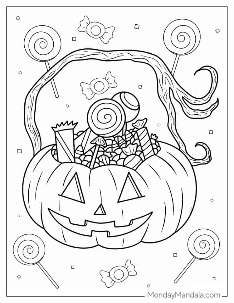 36 Halloween Coloring Page Printables 31