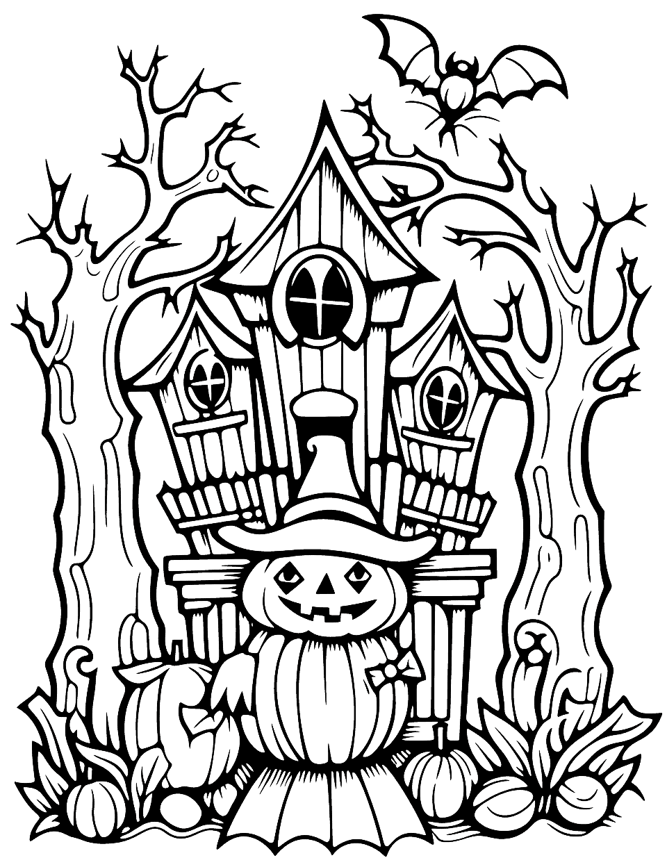 36 Halloween Coloring Page Printables 33