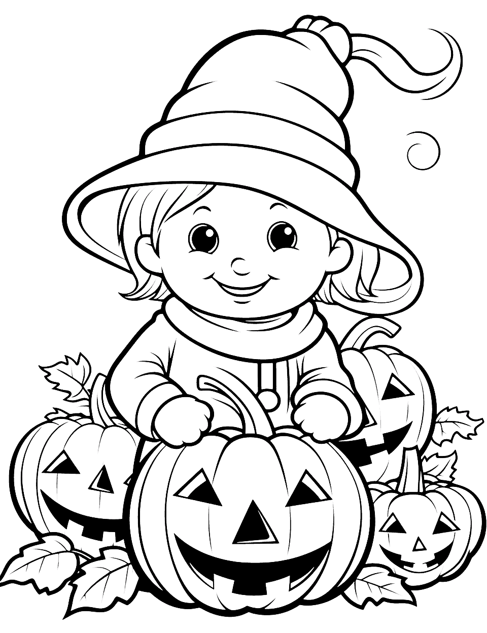 36 Halloween Coloring Page Printables 4