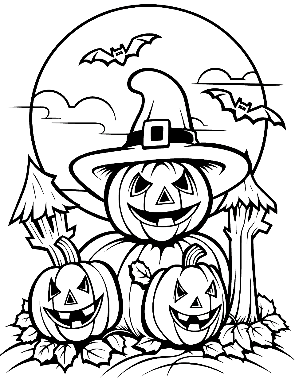 36 Halloween Coloring Page Printables 9