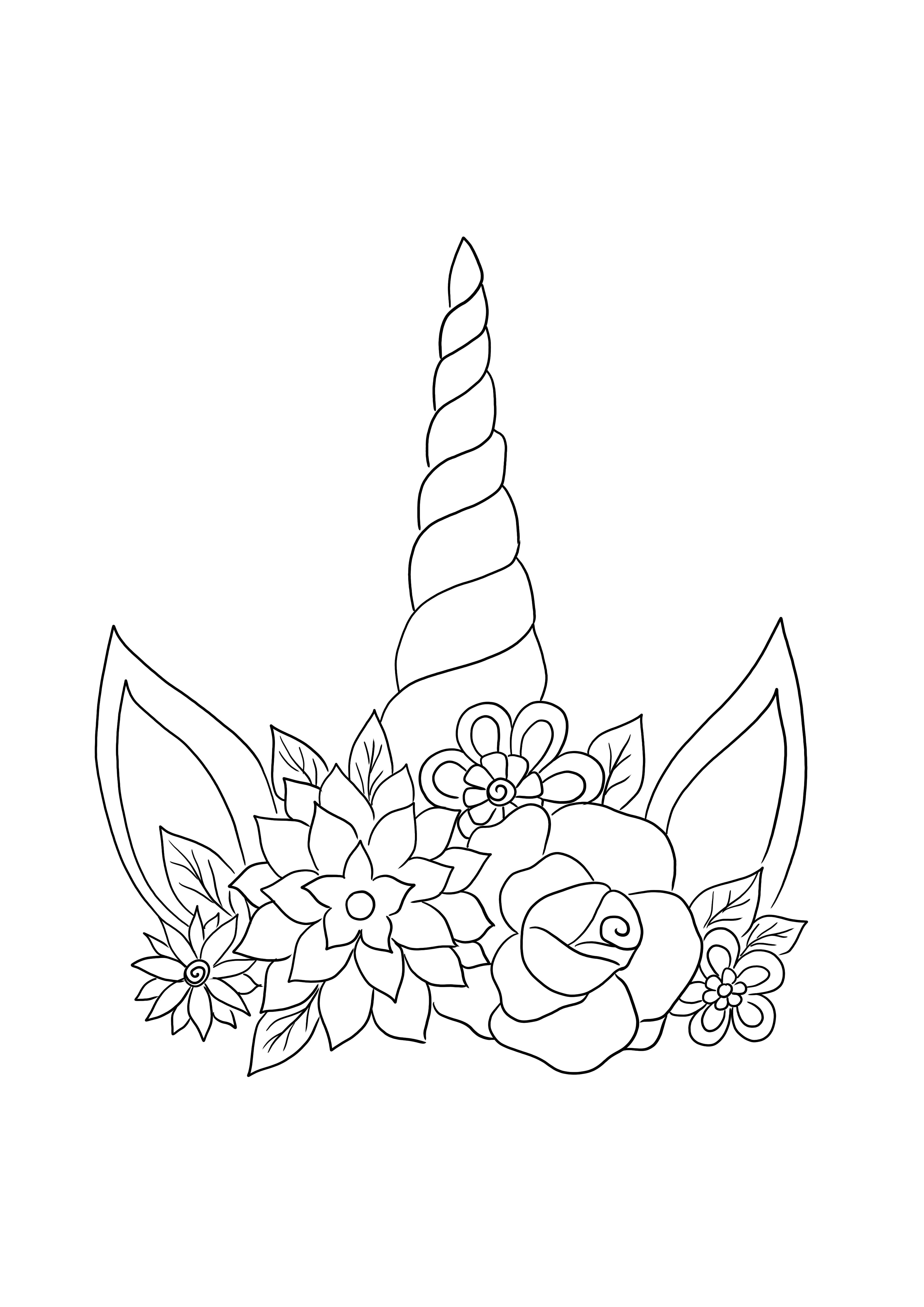 36 Unicorn Headband Coloring Pages Printable Fun 1