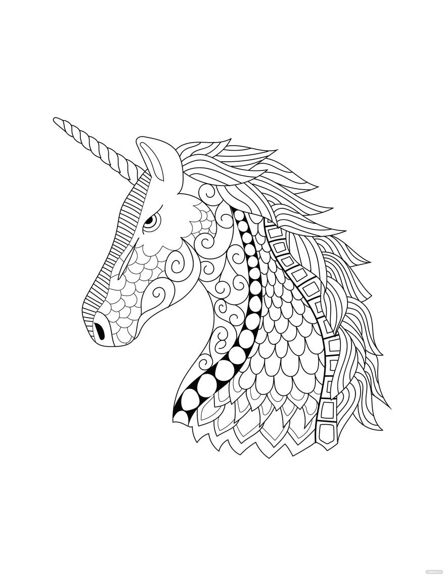 36 Unicorn Headband Coloring Pages Printable Fun 16