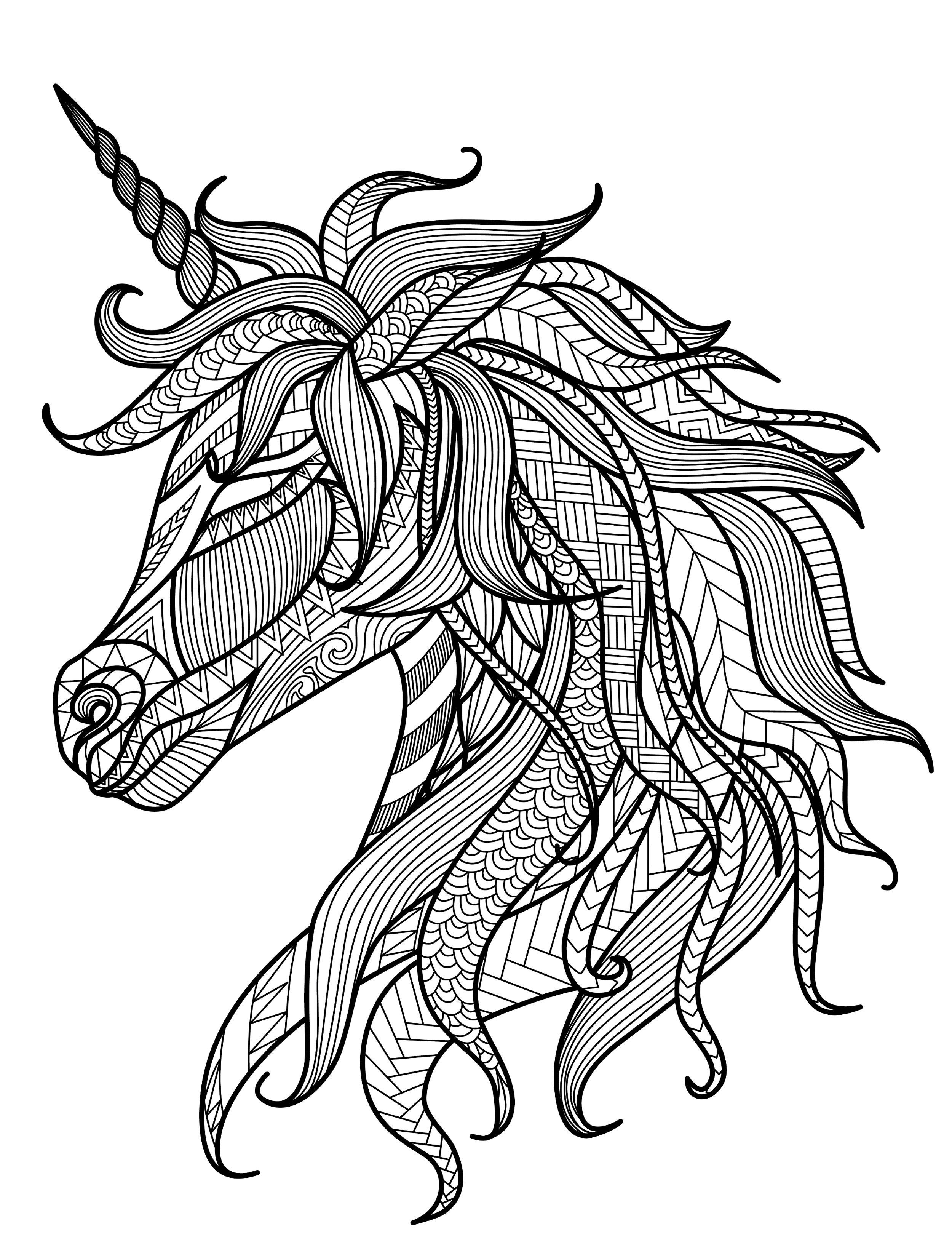 36 Unicorn Headband Coloring Pages Printable Fun 31