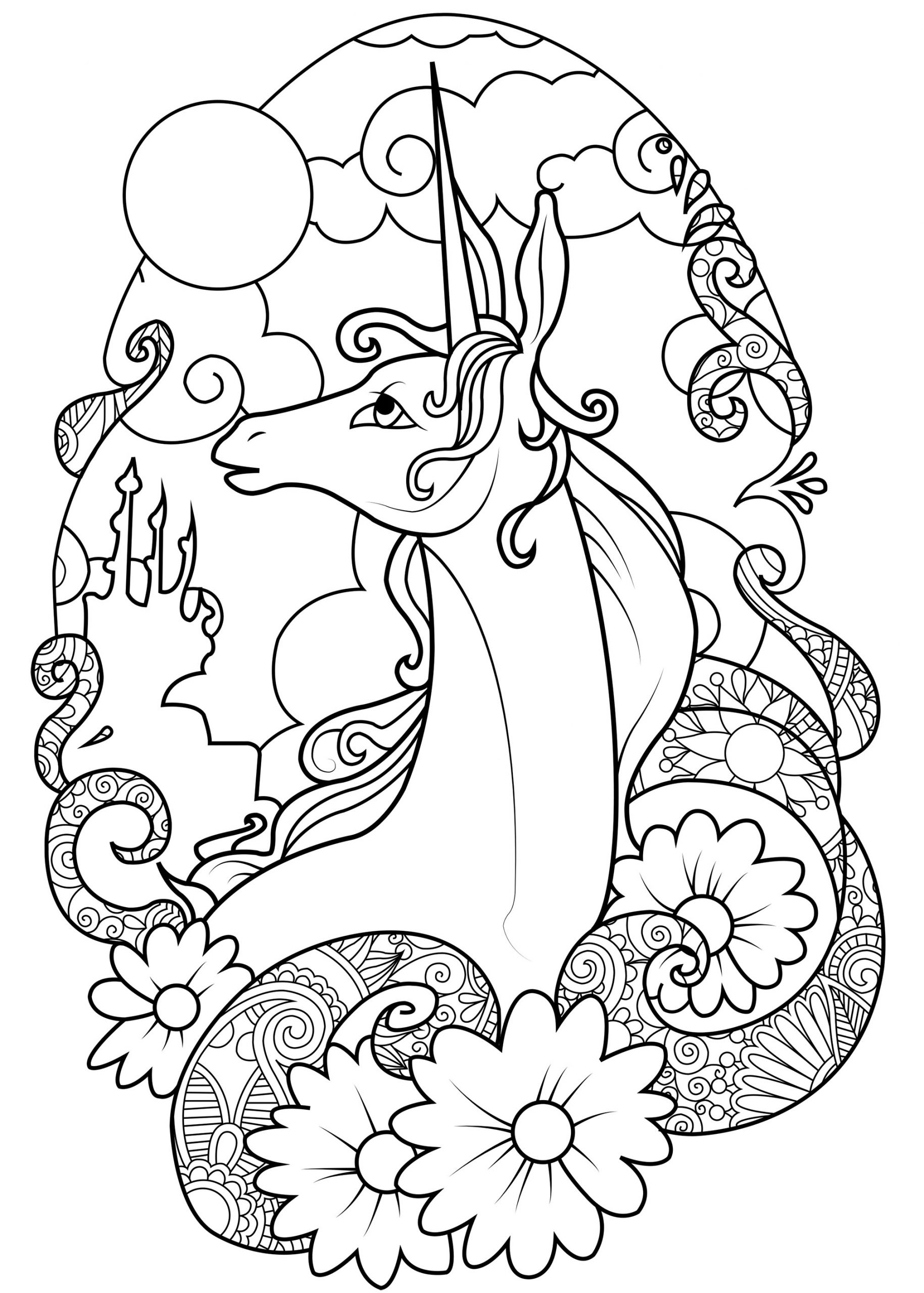 36 Unicorn Headband Coloring Pages Printable Fun 8