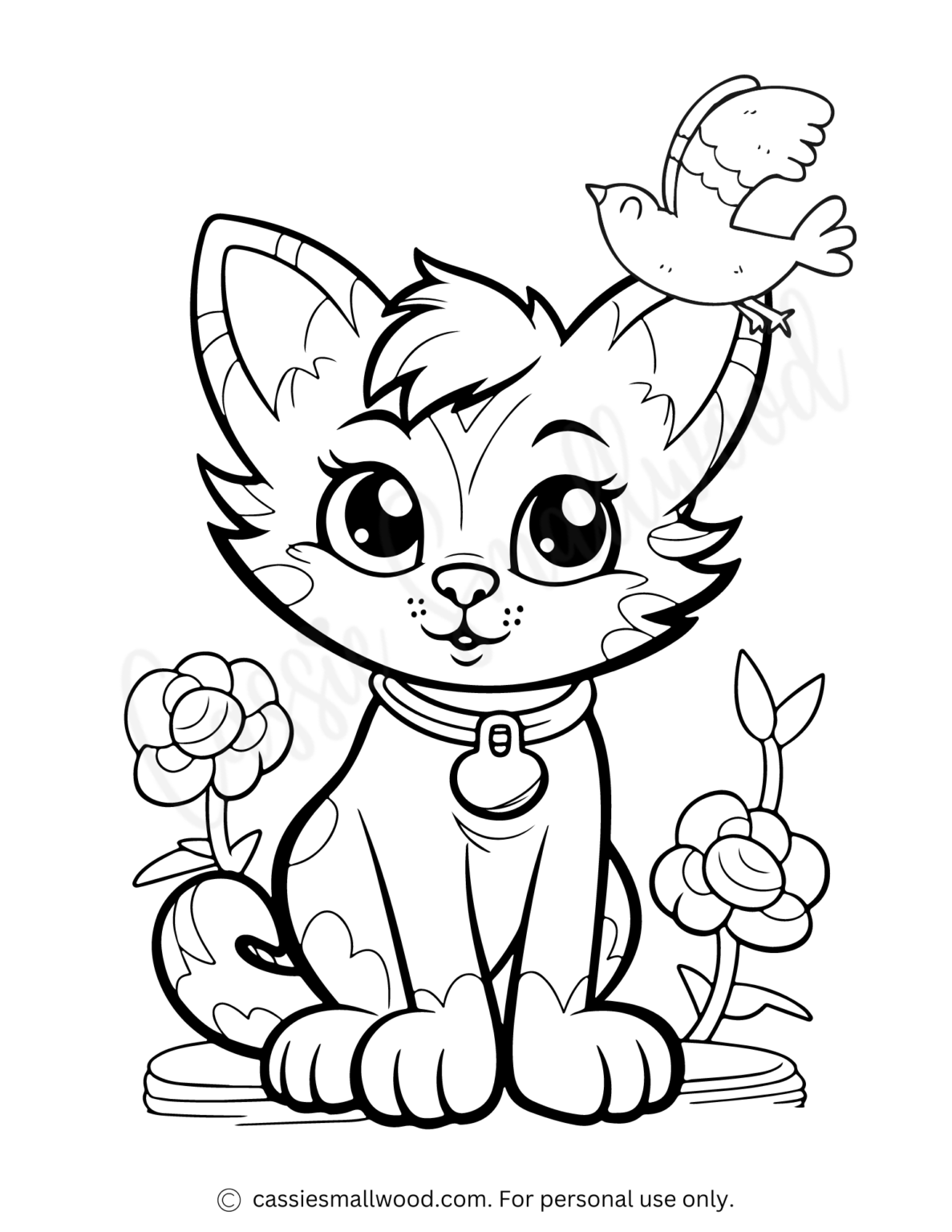 37 Kitty Cat Coloring Pages Free Printable 1