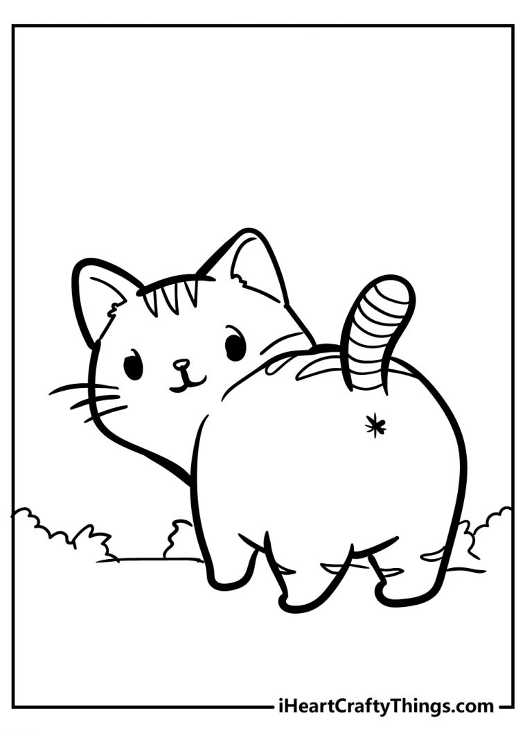 37 Kitty Cat Coloring Pages Free Printable 11