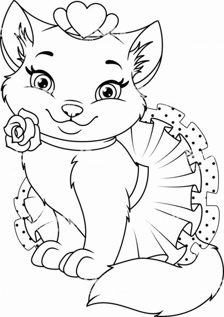 37 Kitty Cat Coloring Pages Free Printable 14