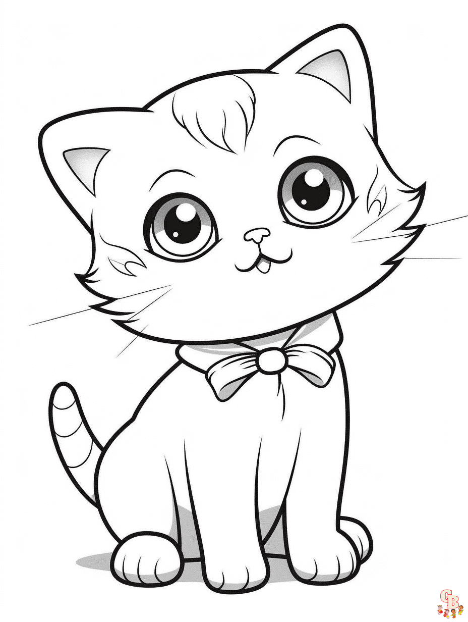 37 Kitty Cat Coloring Pages Free Printable 19