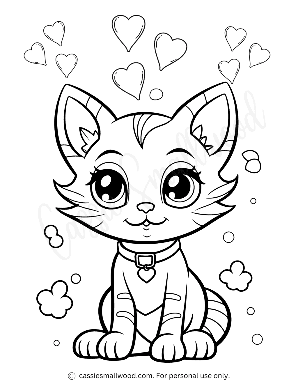 37 Kitty Cat Coloring Pages Free Printable 24