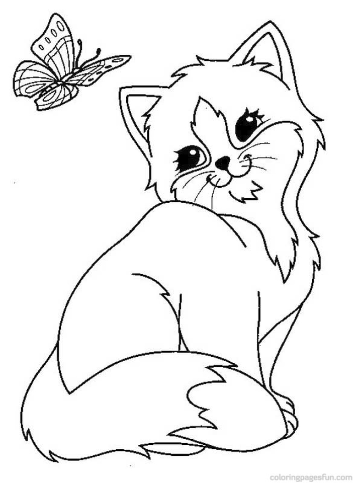 37 Kitty Cat Coloring Pages Free Printable 30