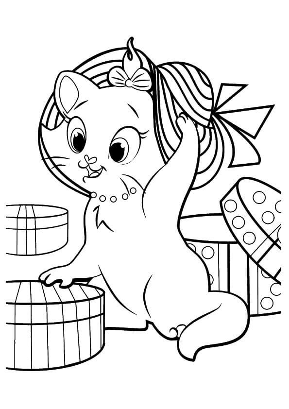 37 Kitty Cat Coloring Pages Free Printable 33