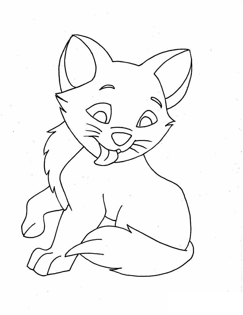 37 Kitty Cat Coloring Pages Free Printable 35