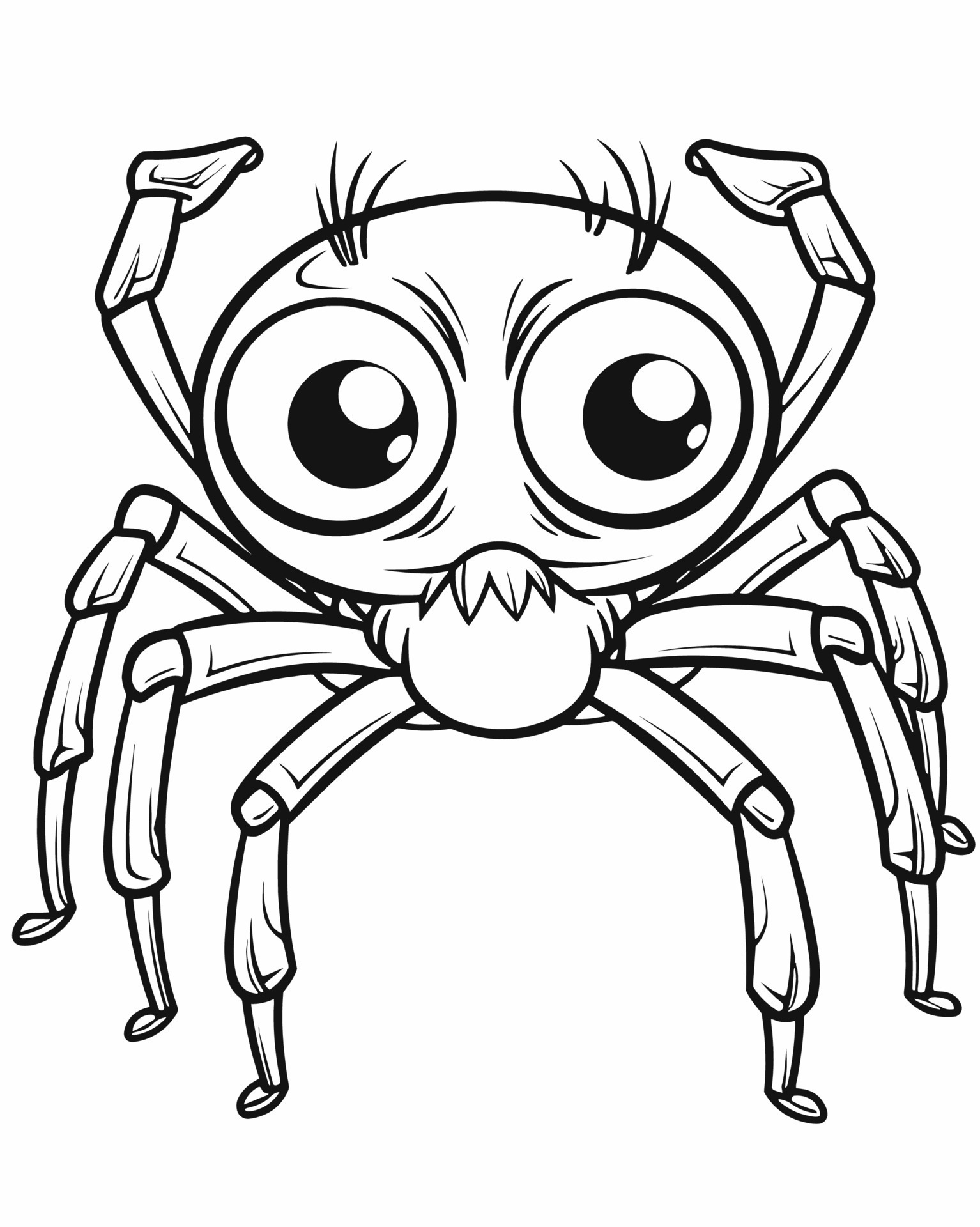 37 Spooky Halloween Spider Coloring Pages Printable 10