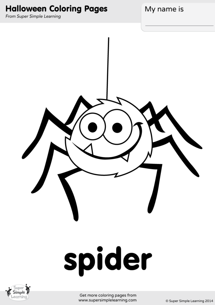 37 Spooky Halloween Spider Coloring Pages Printable 12