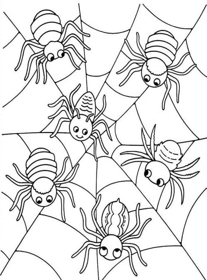 37 Spooky Halloween Spider Coloring Pages Printable 15