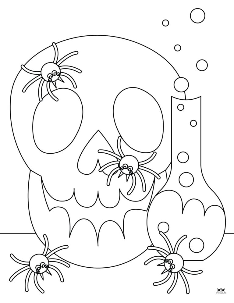 37 Spooky Halloween Spider Coloring Pages Printable 18