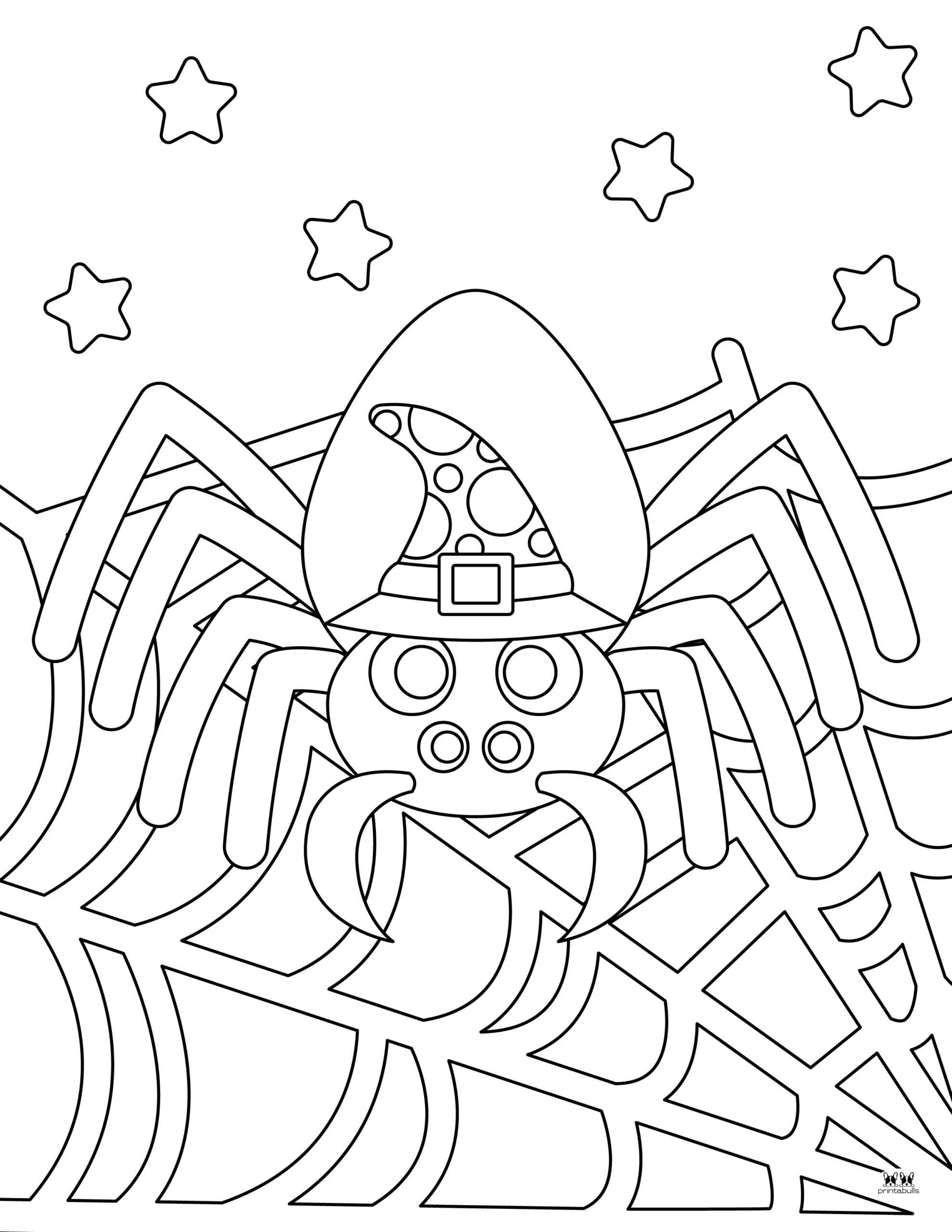 37 Spooky Halloween Spider Coloring Pages Printable 20