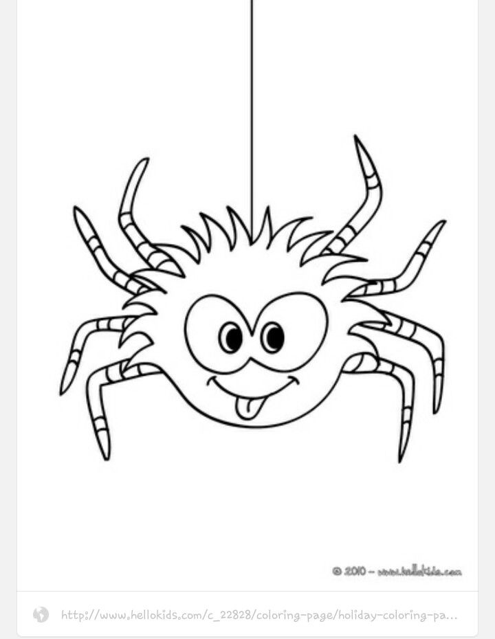 37 Spooky Halloween Spider Coloring Pages Printable 22