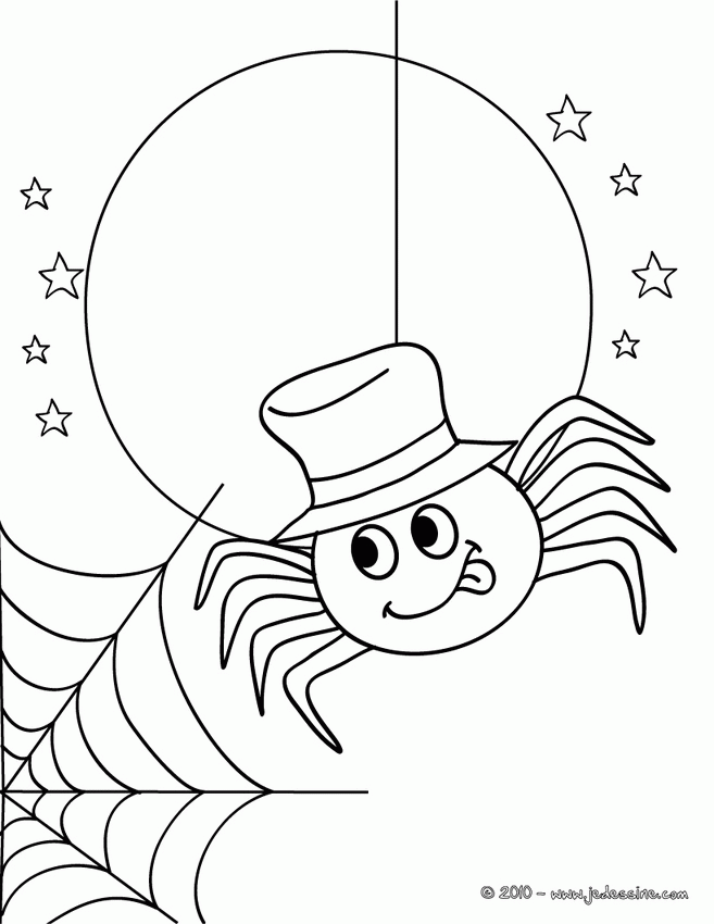 37 Spooky Halloween Spider Coloring Pages Printable 26