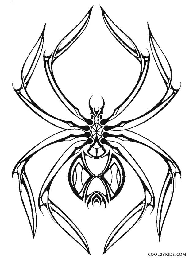 37 Spooky Halloween Spider Coloring Pages Printable 27