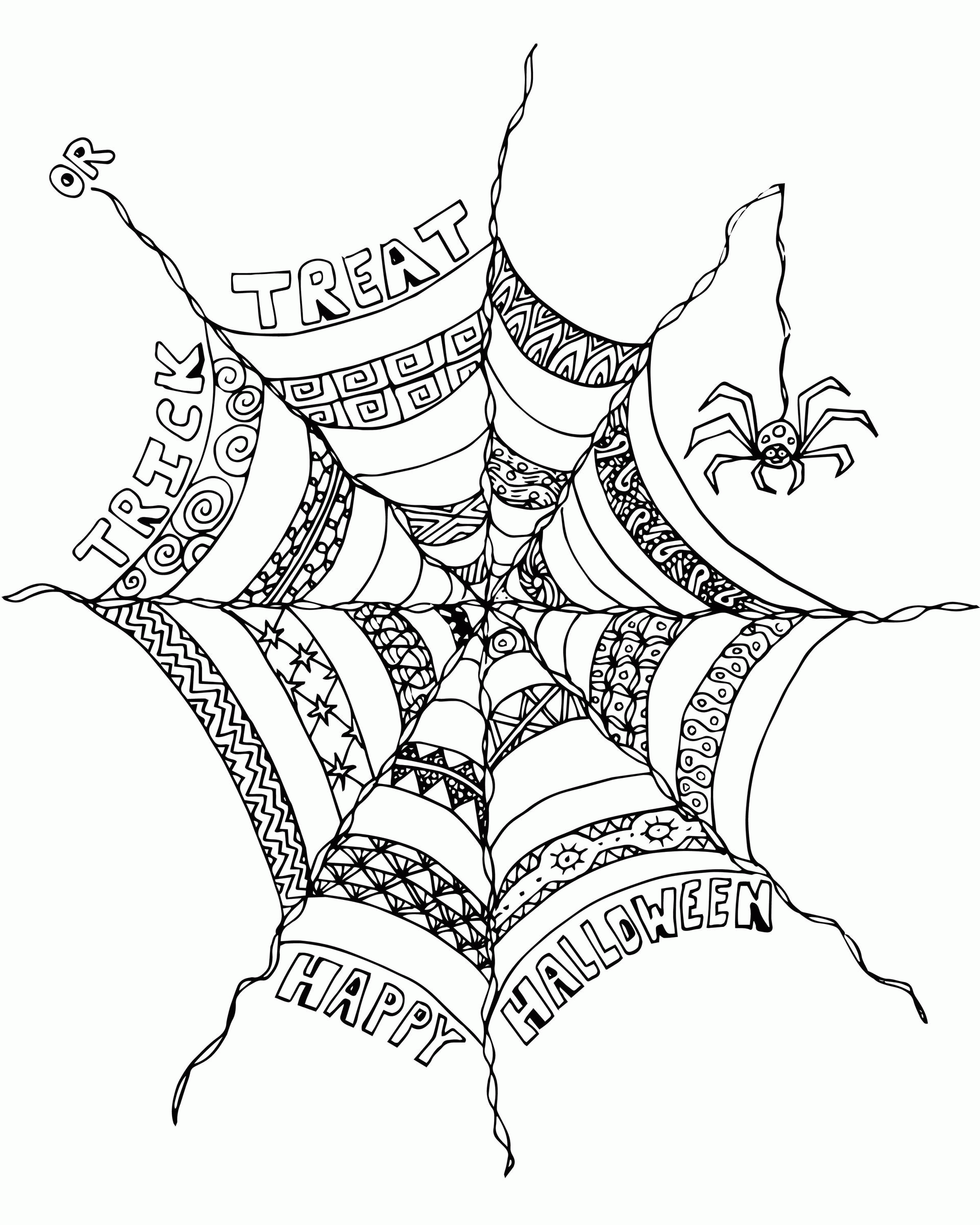 37 Spooky Halloween Spider Coloring Pages Printable 28