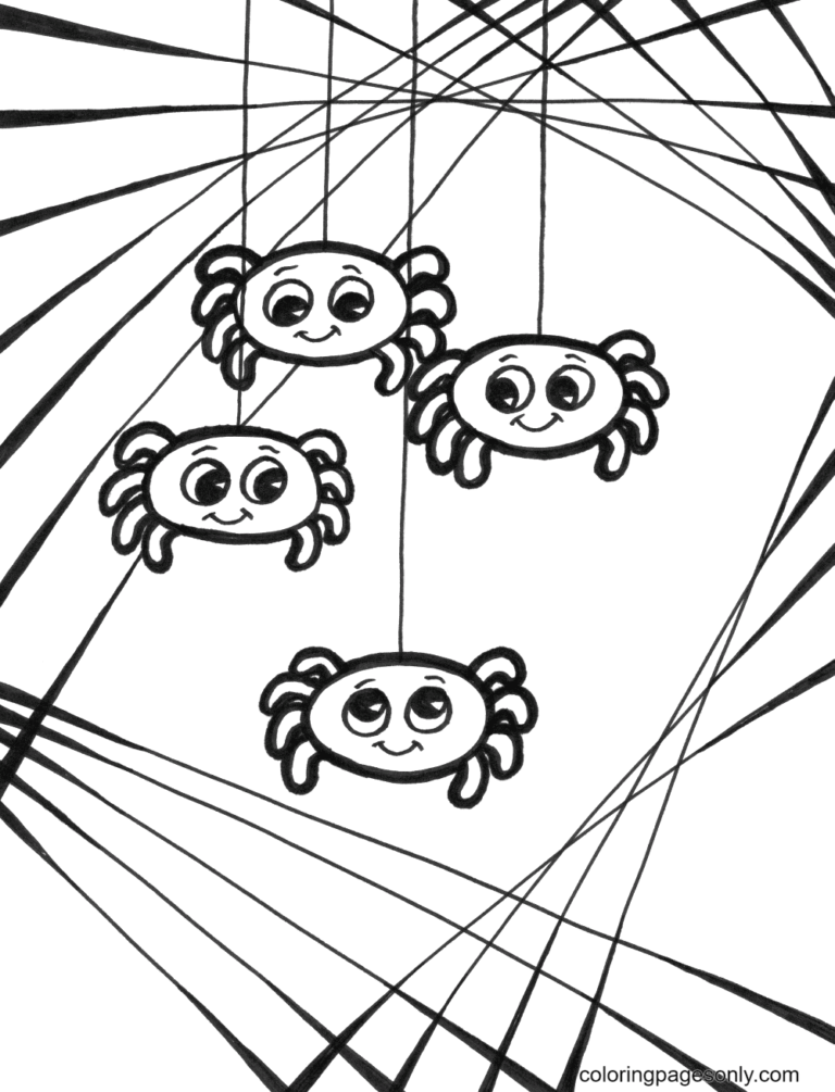 37 Spooky Halloween Spider Coloring Pages Printable 29