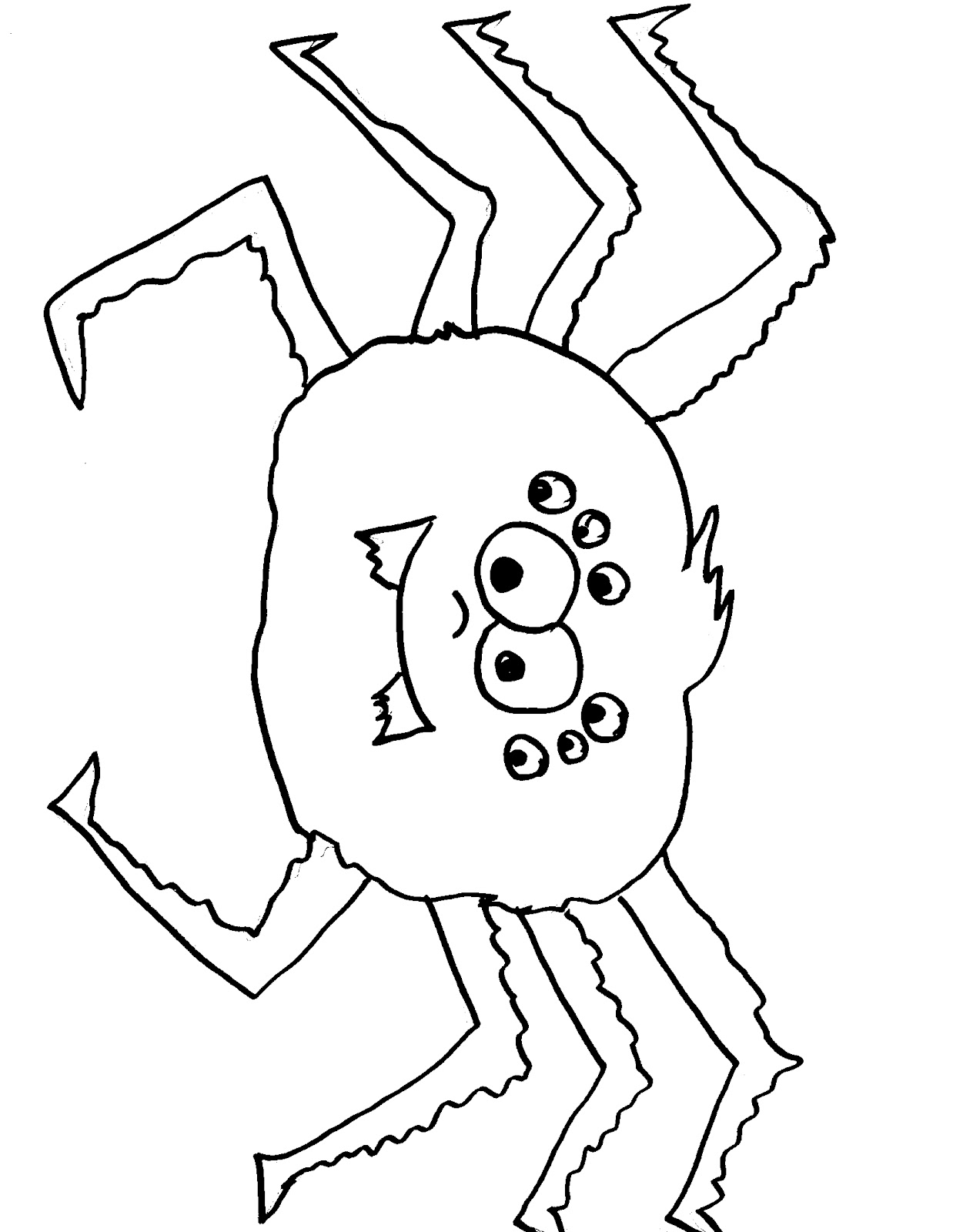 37 Spooky Halloween Spider Coloring Pages Printable 9