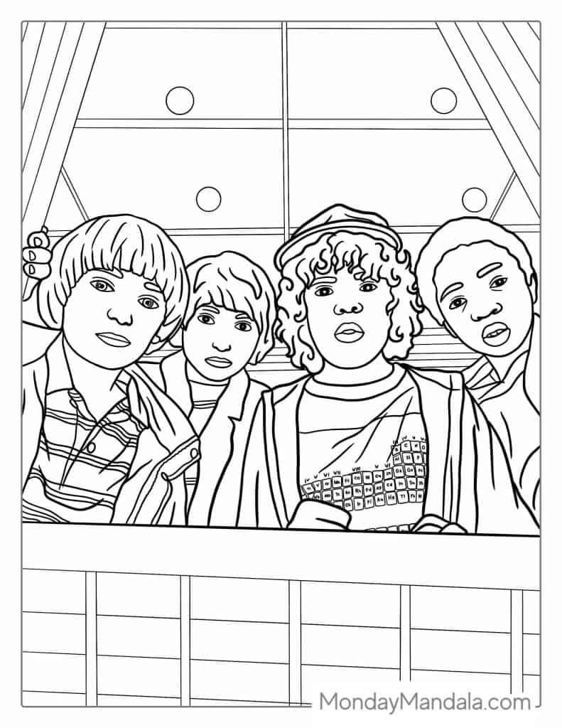 38 Cute Stranger Things Coloring Pages Printable 21