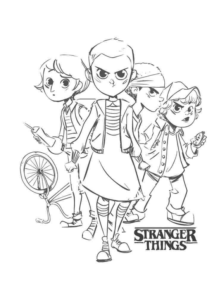 38 Cute Stranger Things Coloring Pages Printable 27