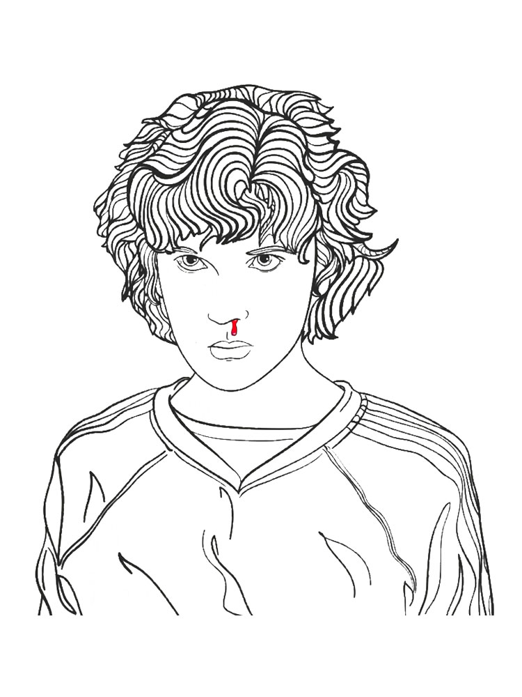 38 Cute Stranger Things Coloring Pages Printable 5