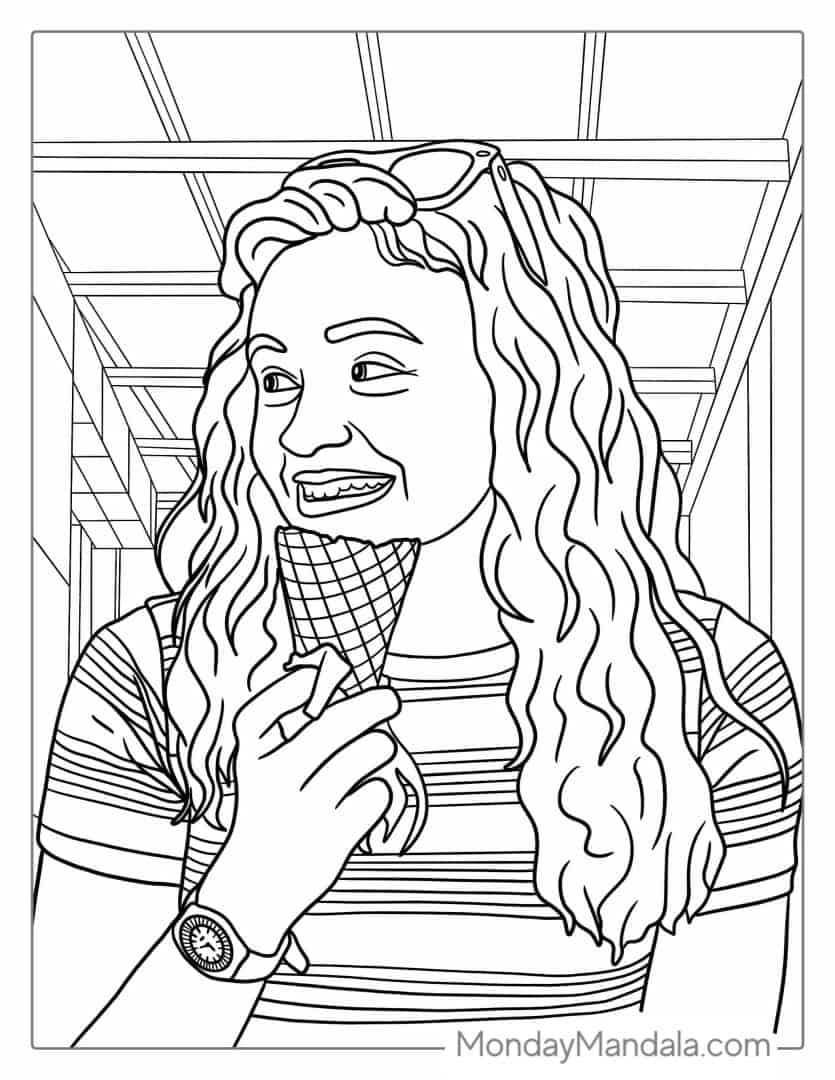 38 Cute Stranger Things Coloring Pages Printable 9