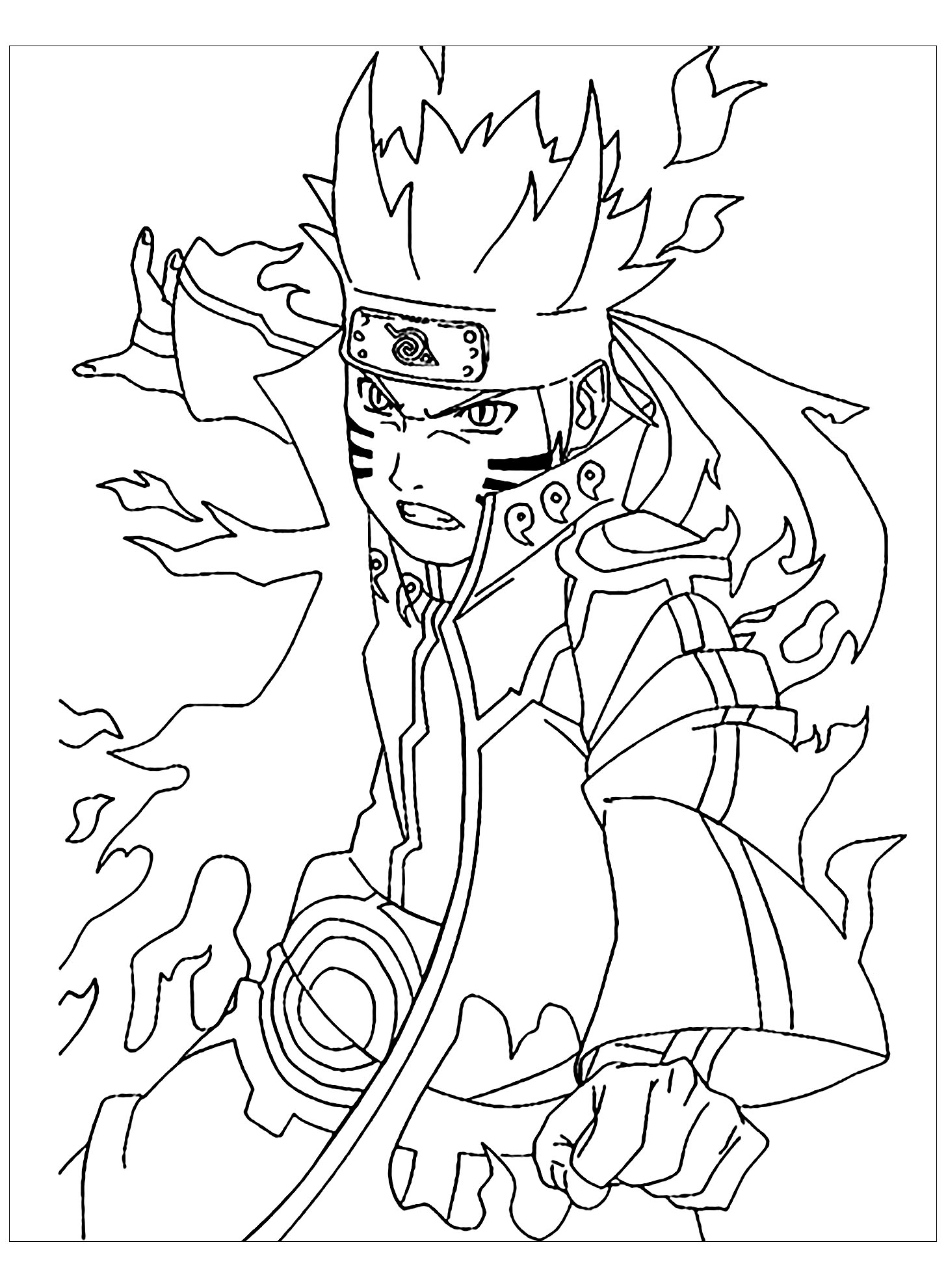 49+ Lovely Naruto Coloring Pages Printable