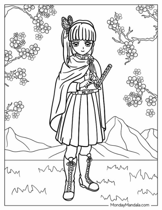 199+ Unique Anime Stickers Demon Slayer Coloring Pages Printable